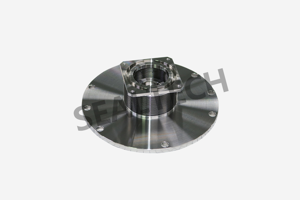 Welded bellows for semiconductor chip processing equipment