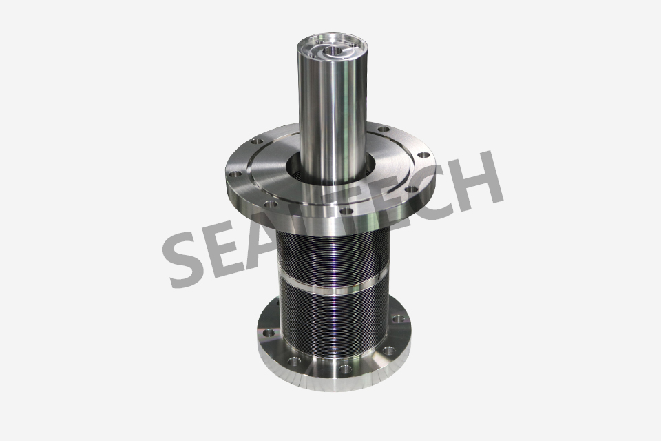 Welded bellows for semiconductor chip processing equipment